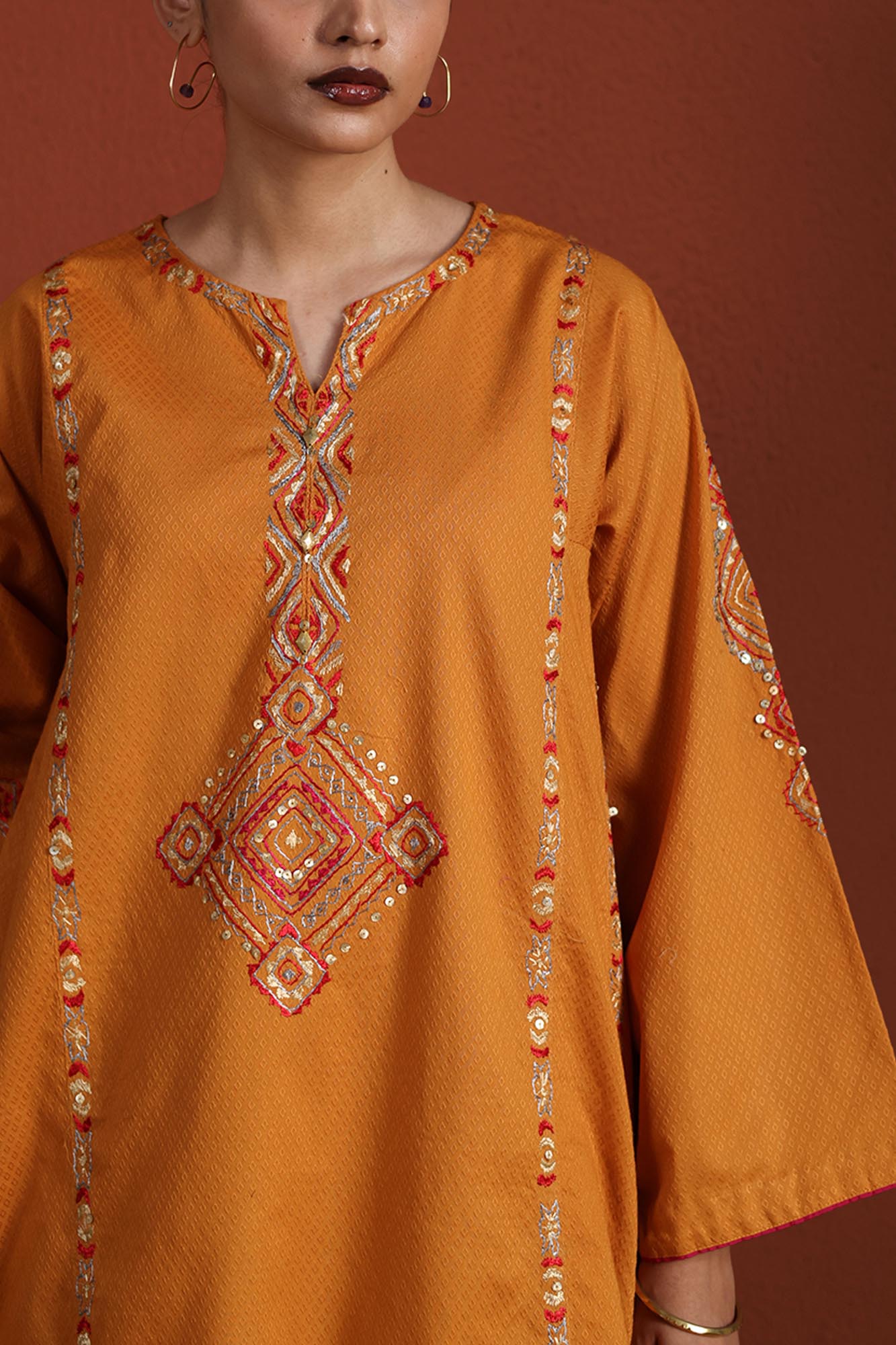 Gold Dust Embroidered Set