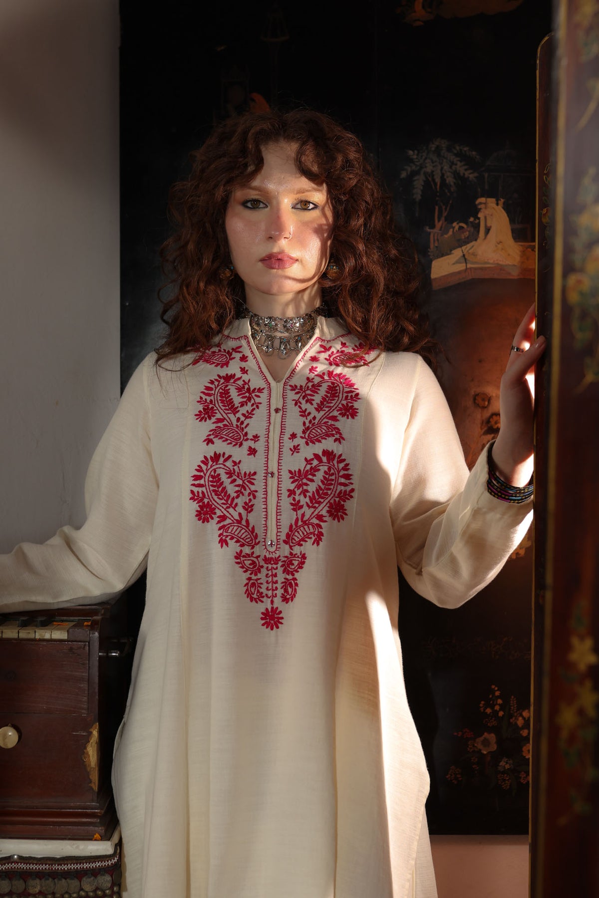 Handcrafted Pinkrose Co-Ord set