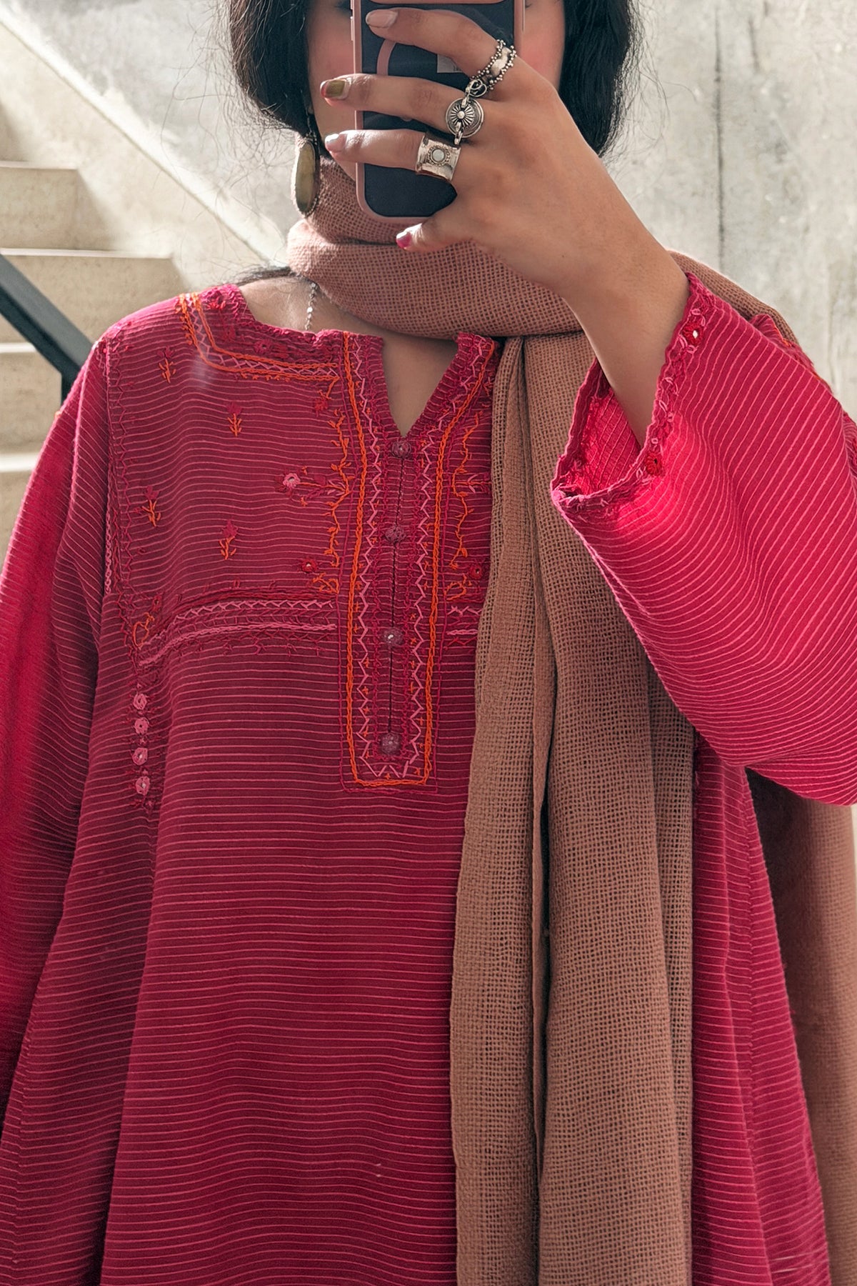 Hand Embroidered Farshi Set