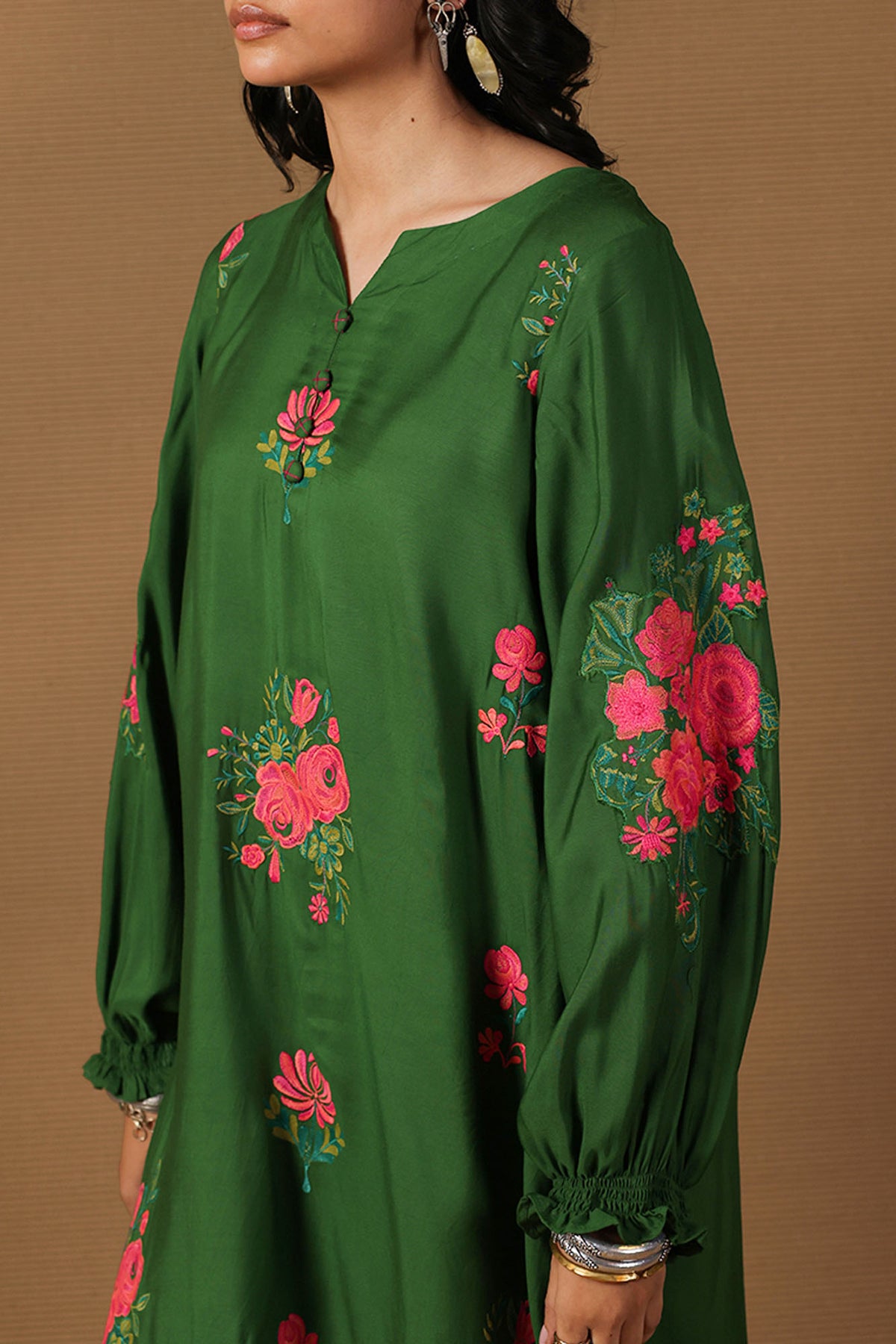 Gulab Rang Embroidered Set