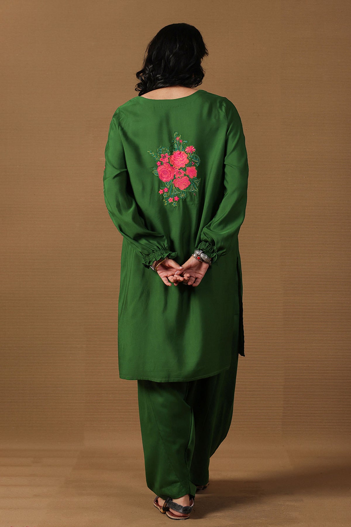Gulab Rang Embroidered Set