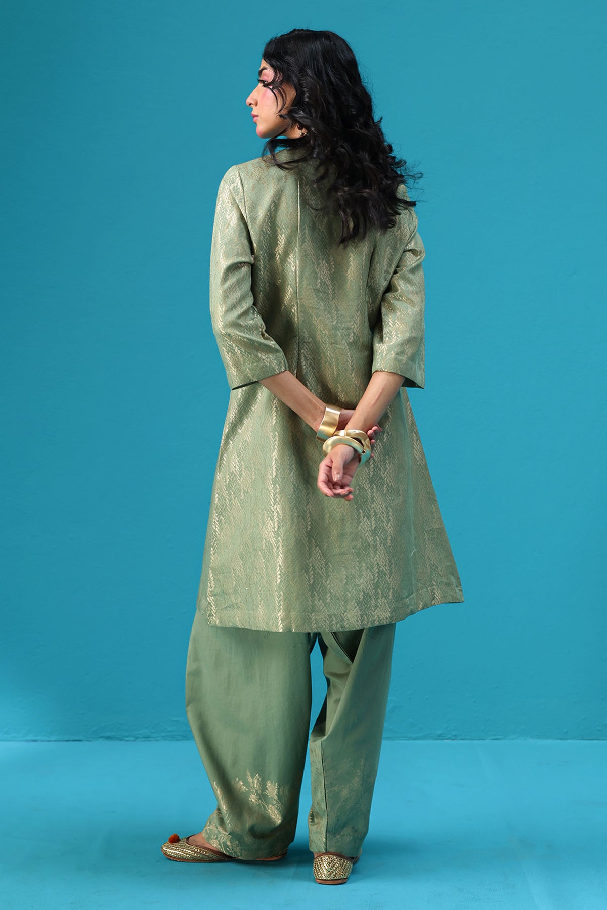 Golden Weave Co-Ord Set