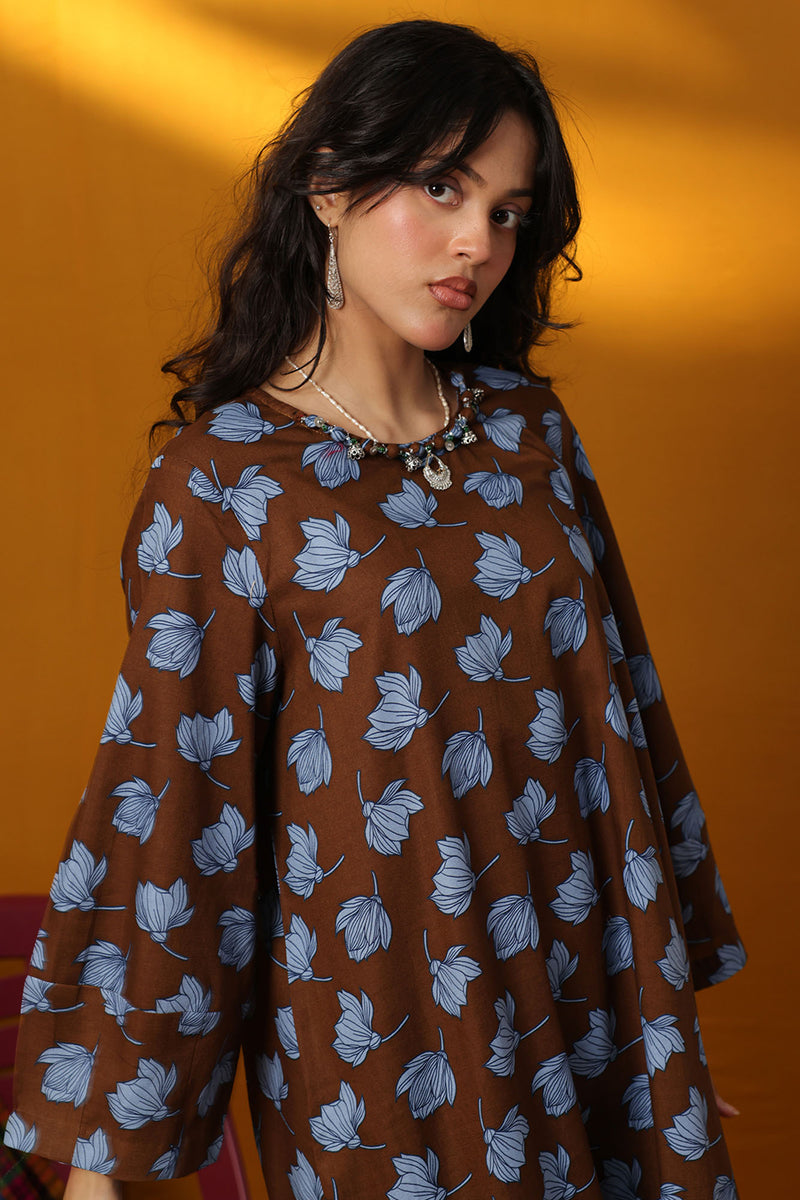 Floralscape Tiered Dress