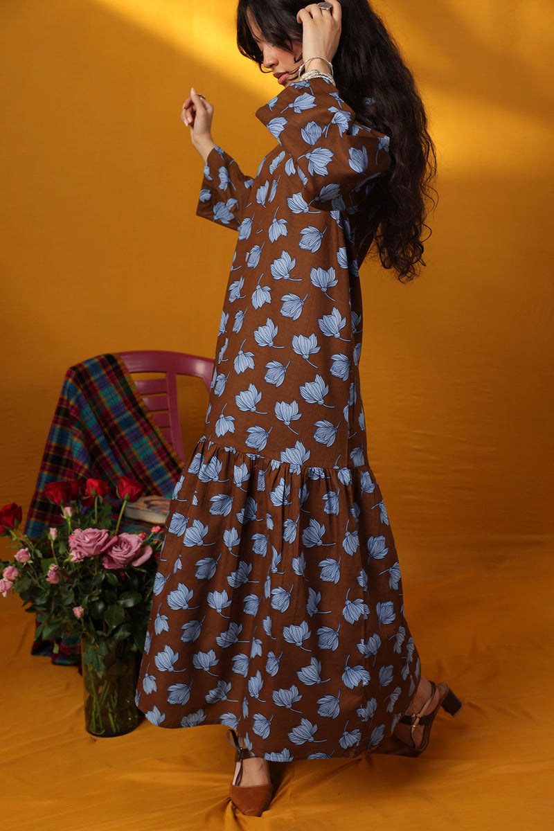Floralscape Tiered Dress