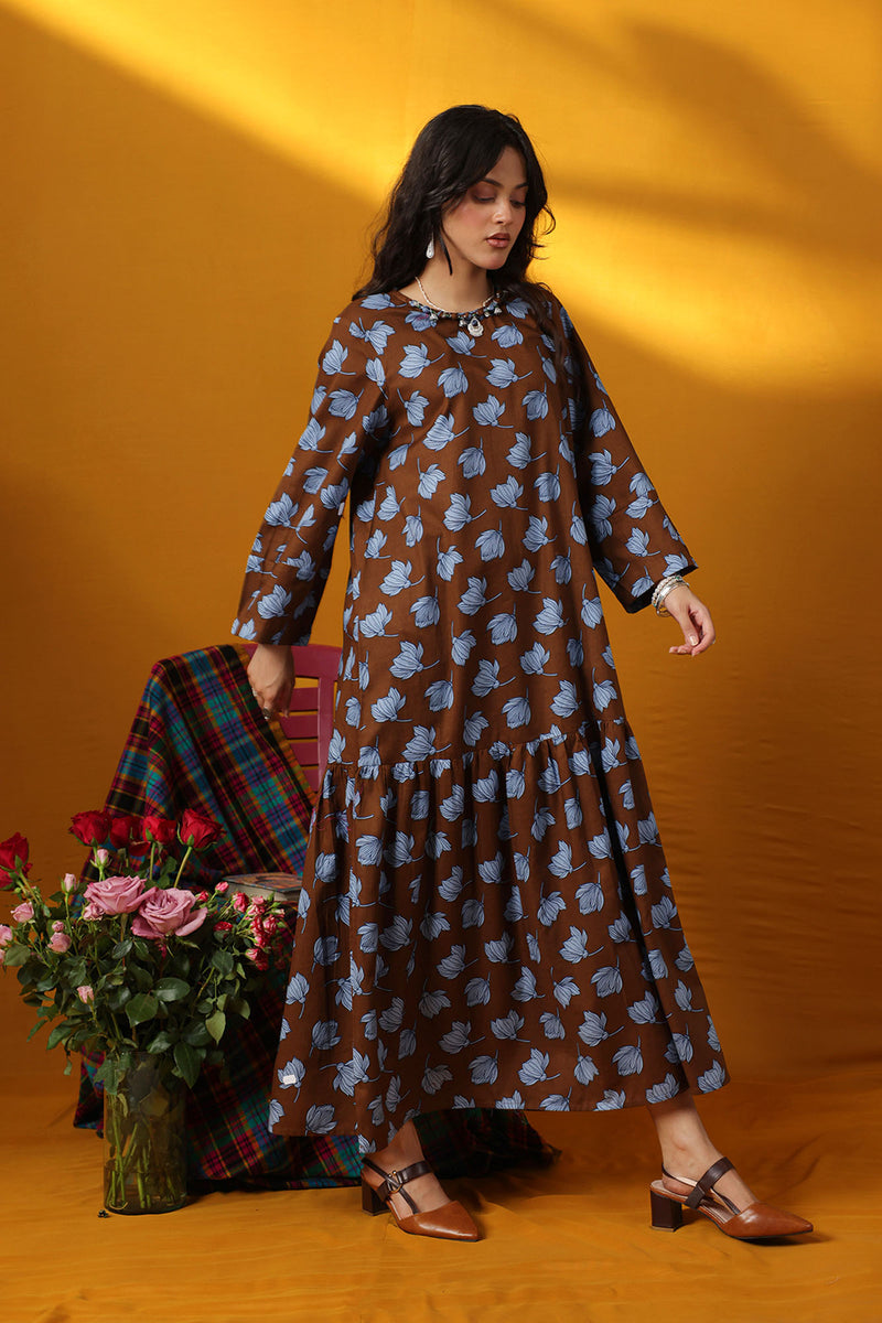 Floralscape Tiered Dress