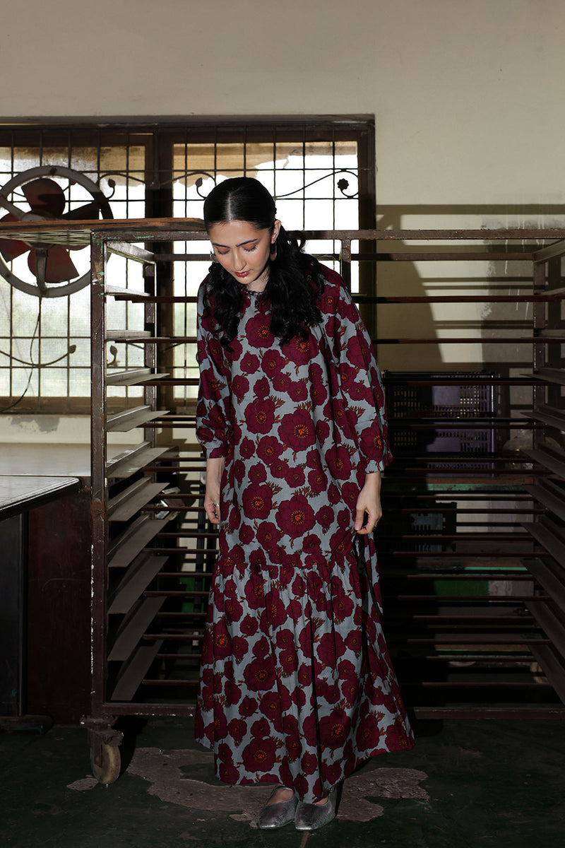 Floralscape Tiered Dress