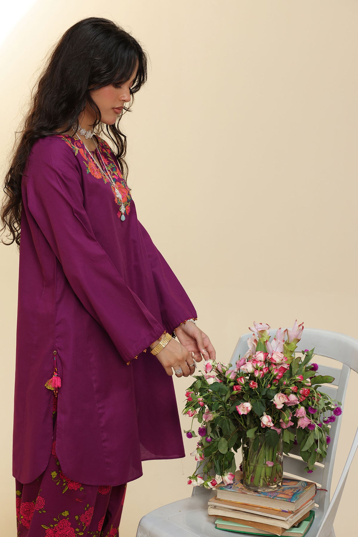 Rose Reverie Farshi Set