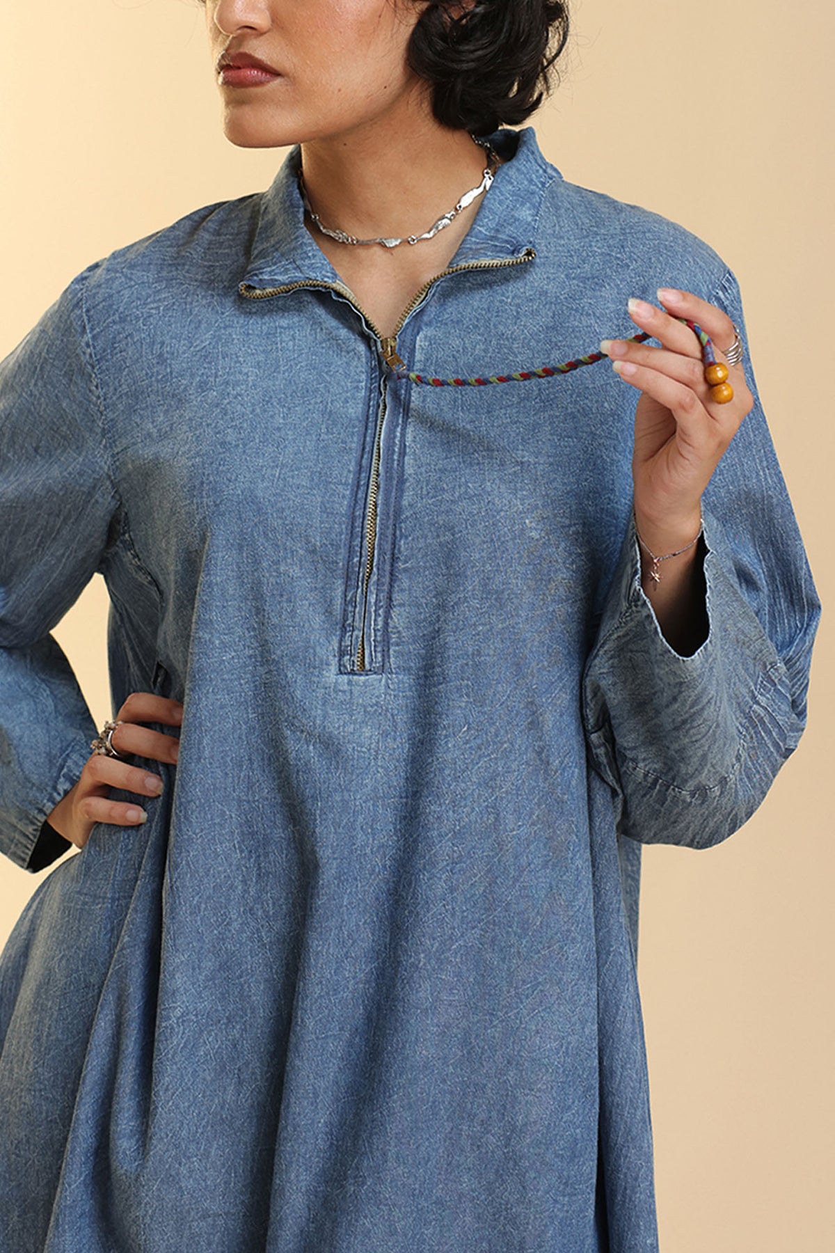 Denim Fusion Co-Ord Set