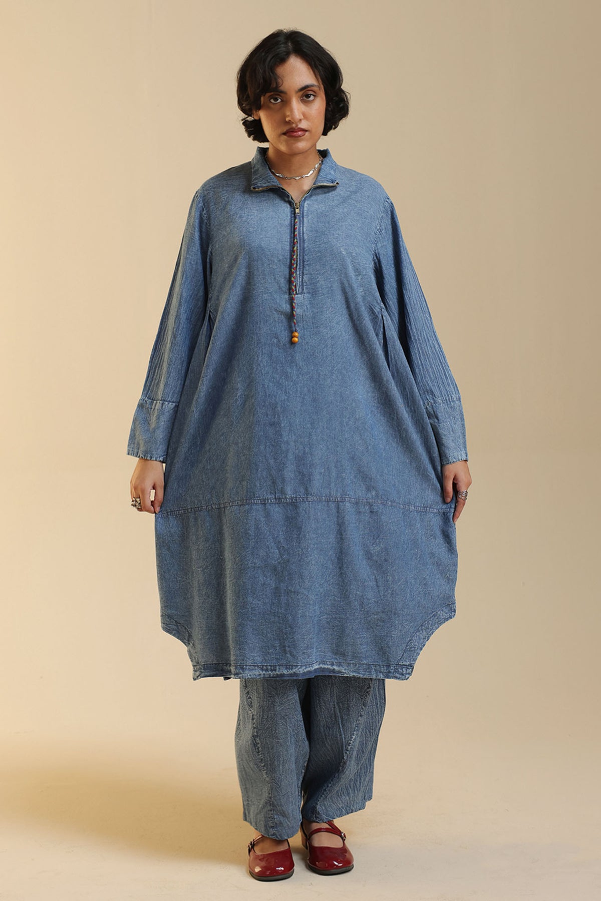 Denim Fusion Co-Ord Set