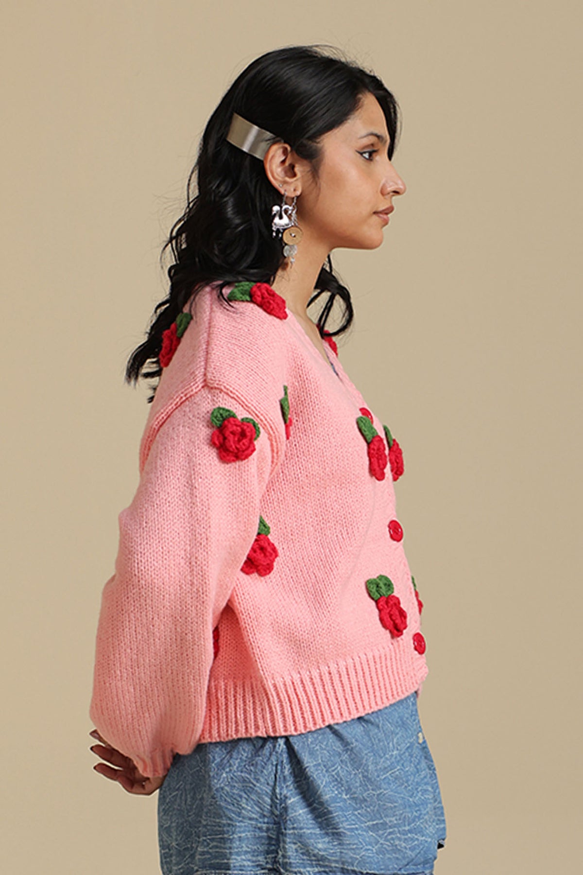 Rosebud Knit Cardigan