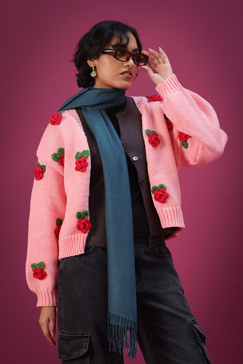 Rosebud Knit Cardigan