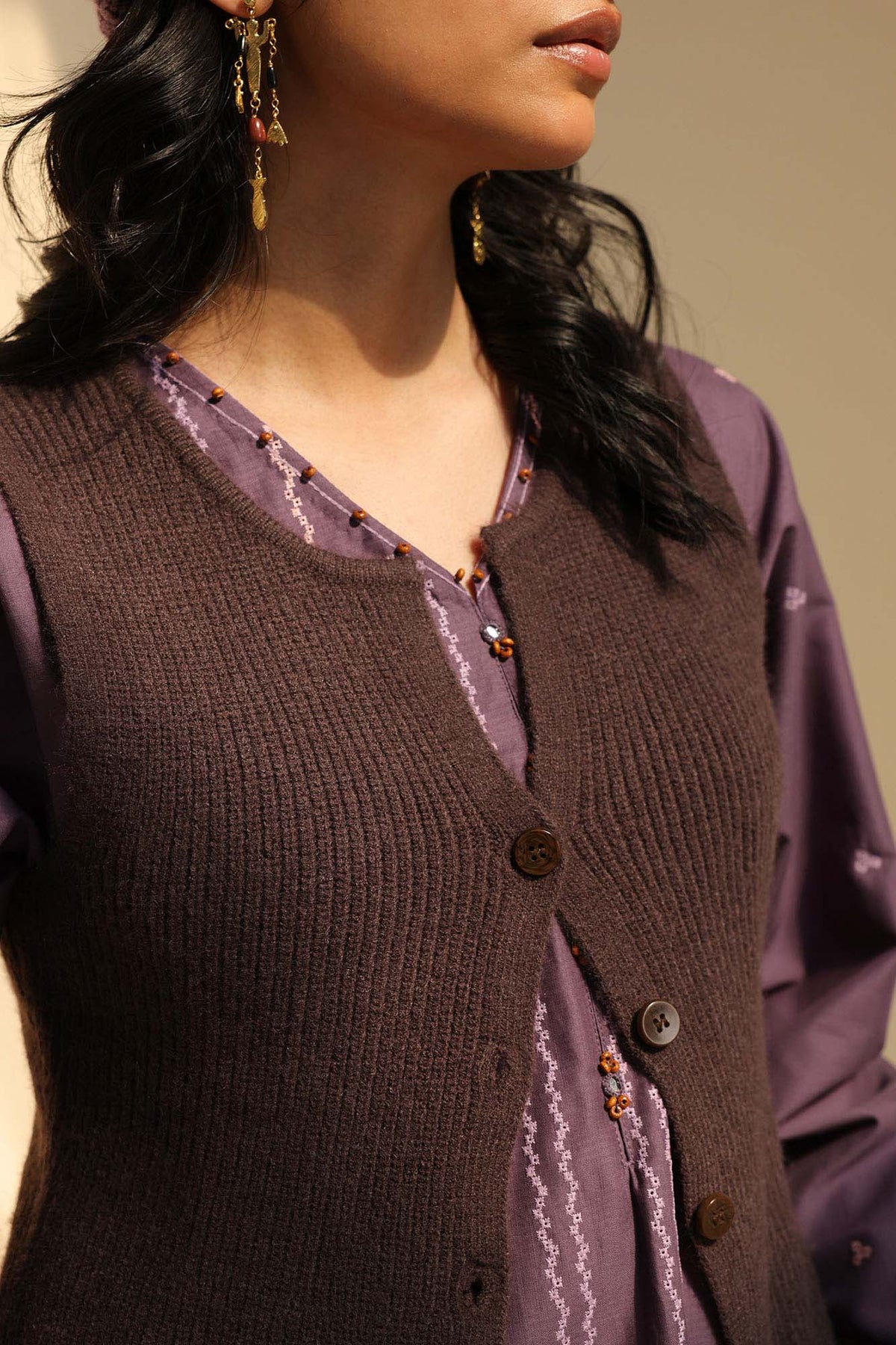 Cozy Knit Vest Sweater