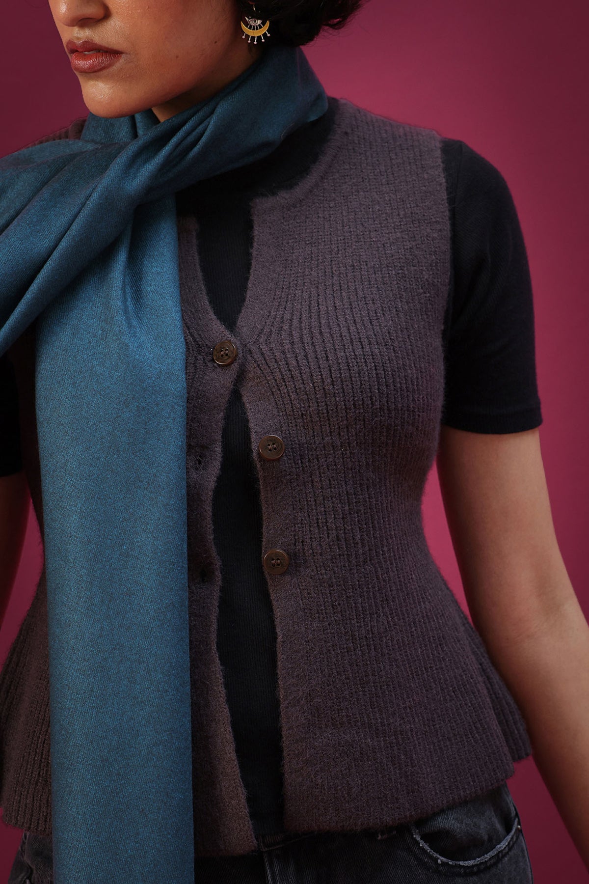 Cozy Knit Vest Sweater