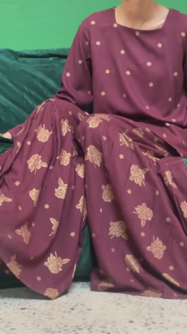 Cupid Rose Gharara Set