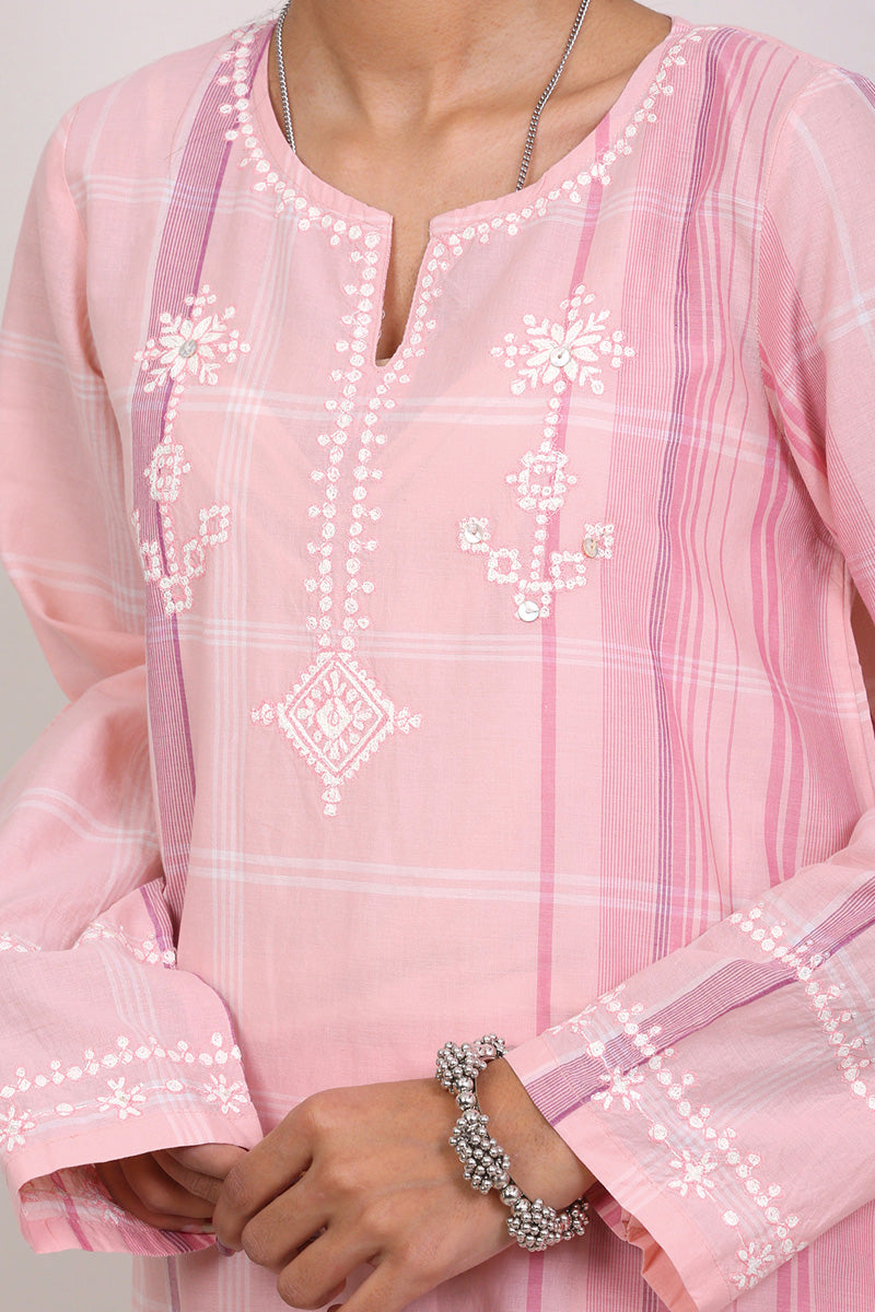 Boho Geomteric Embroidered Suit