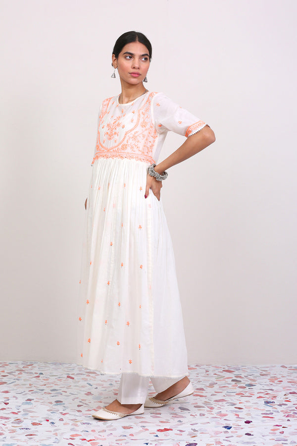 Sandooq Hand Embroidered Frock