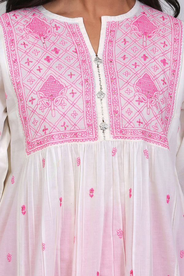 Sandooq Embroidered Frock