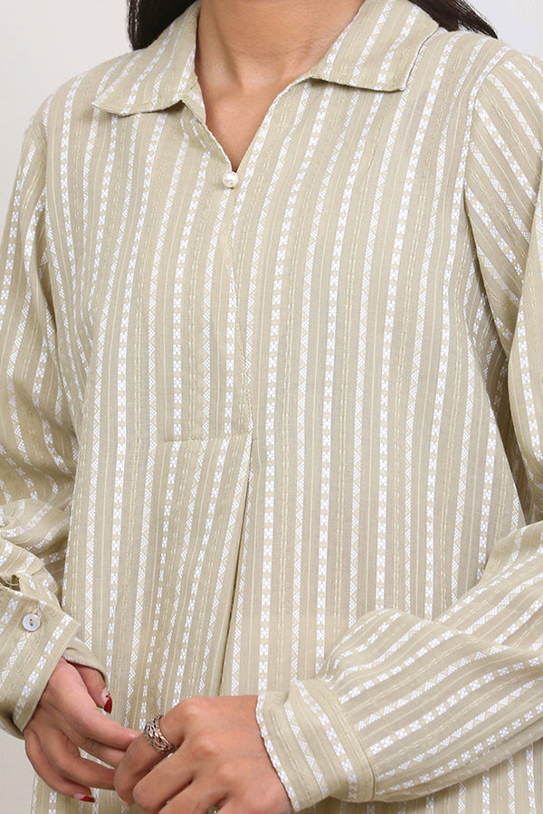Stripe Me out collared tunic