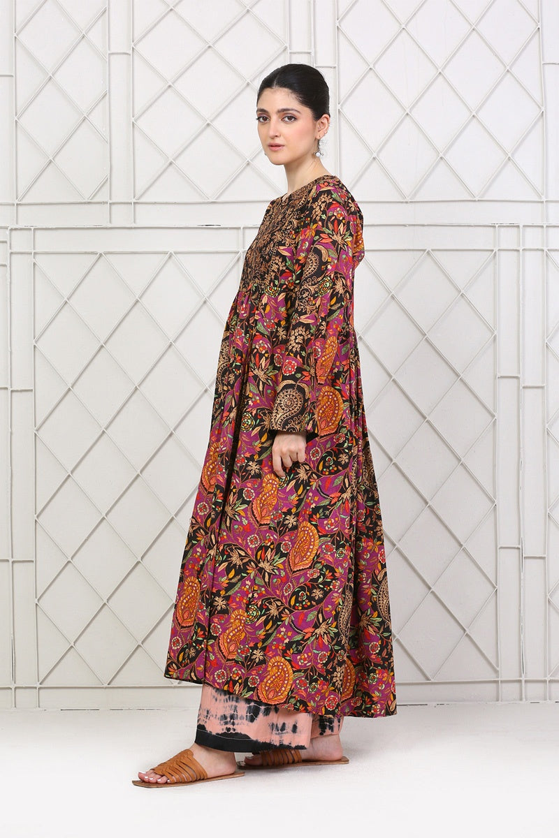 Kashmiri Dori Batwing Dress
