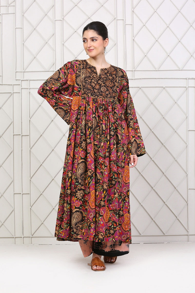 Kashmiri Dori Batwing Dress