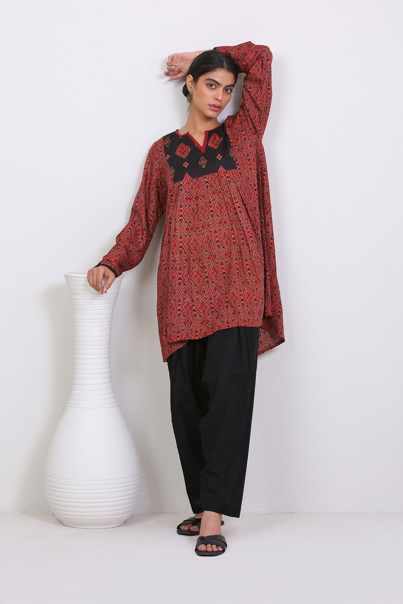 Aztec Fantasy Embroidered Traditional Shalwar